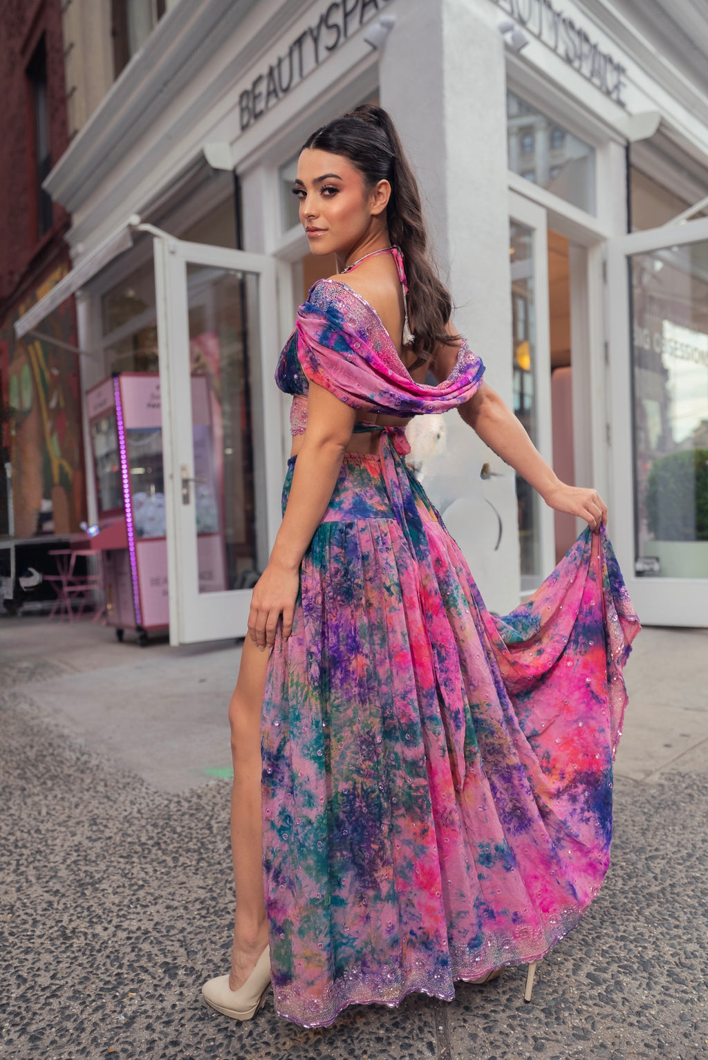 Violet Moonflower Goddess Set