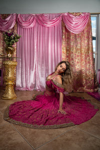 Pink Lotus Bollywood Set