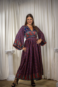 Bohemian Peacock Anarkali Dress