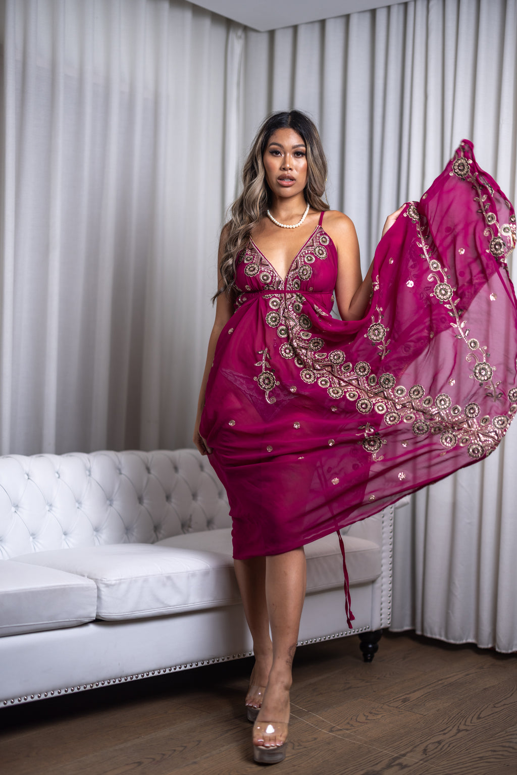 Violet Jewel Magic Dress