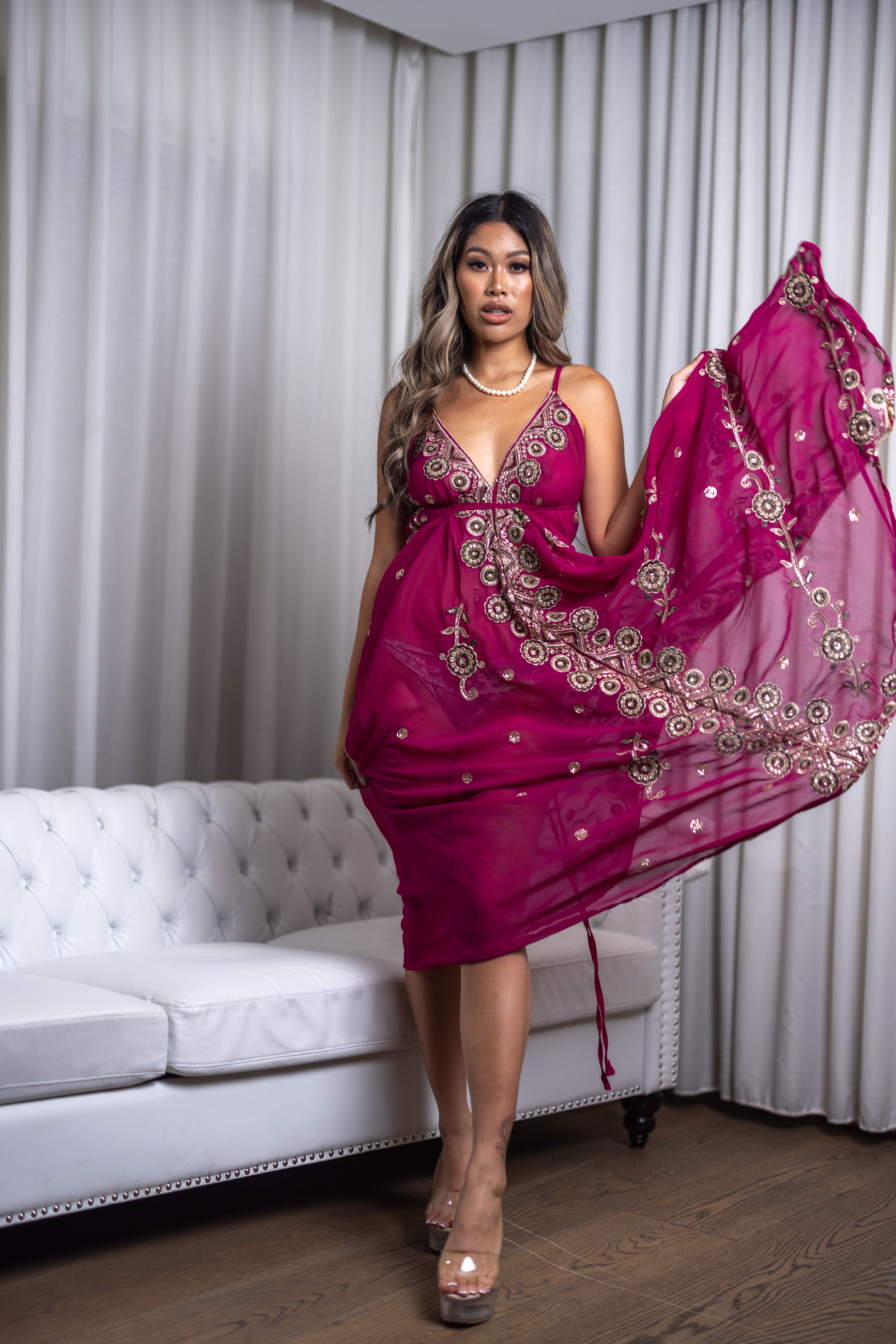 Violet Jewel Magic Dress