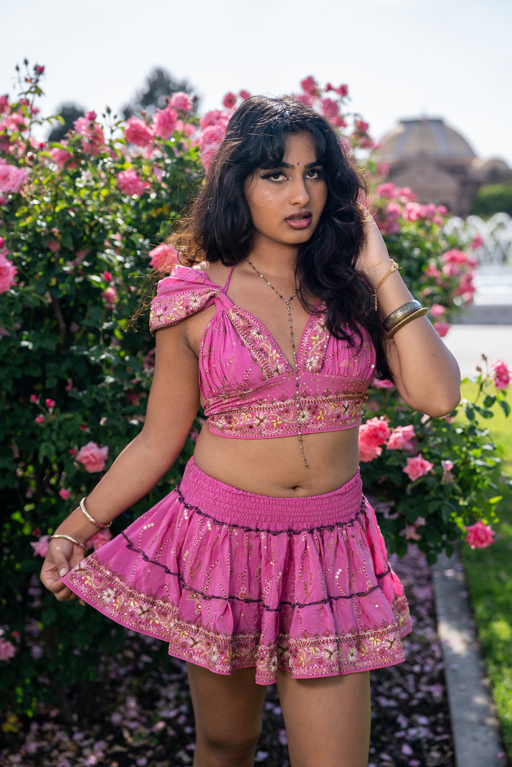 Bohemian Aurora Mini Gehr Skirt Set