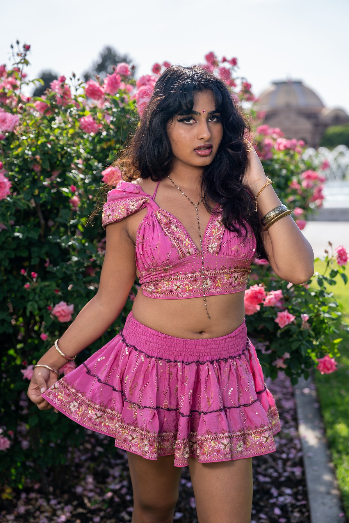 Bohemian Aurora Mini Gehr Skirt Set