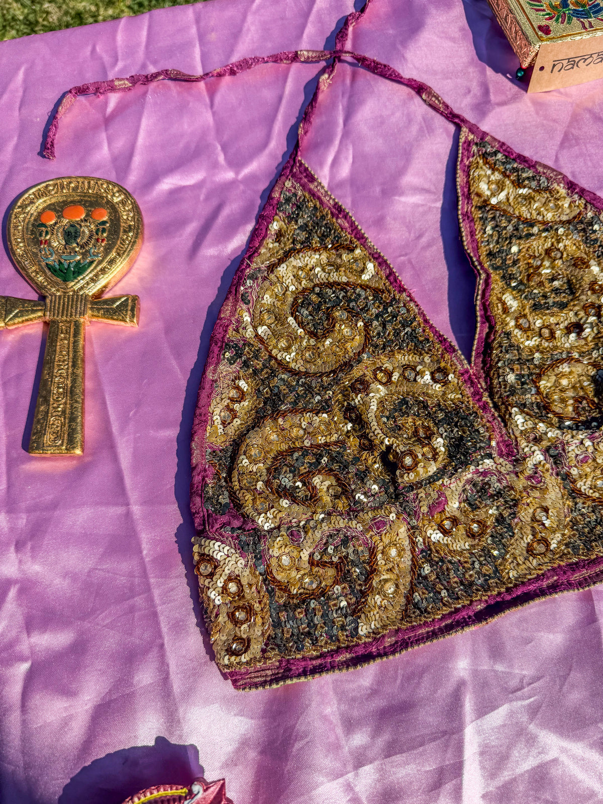 Golden Alchemy Halter top