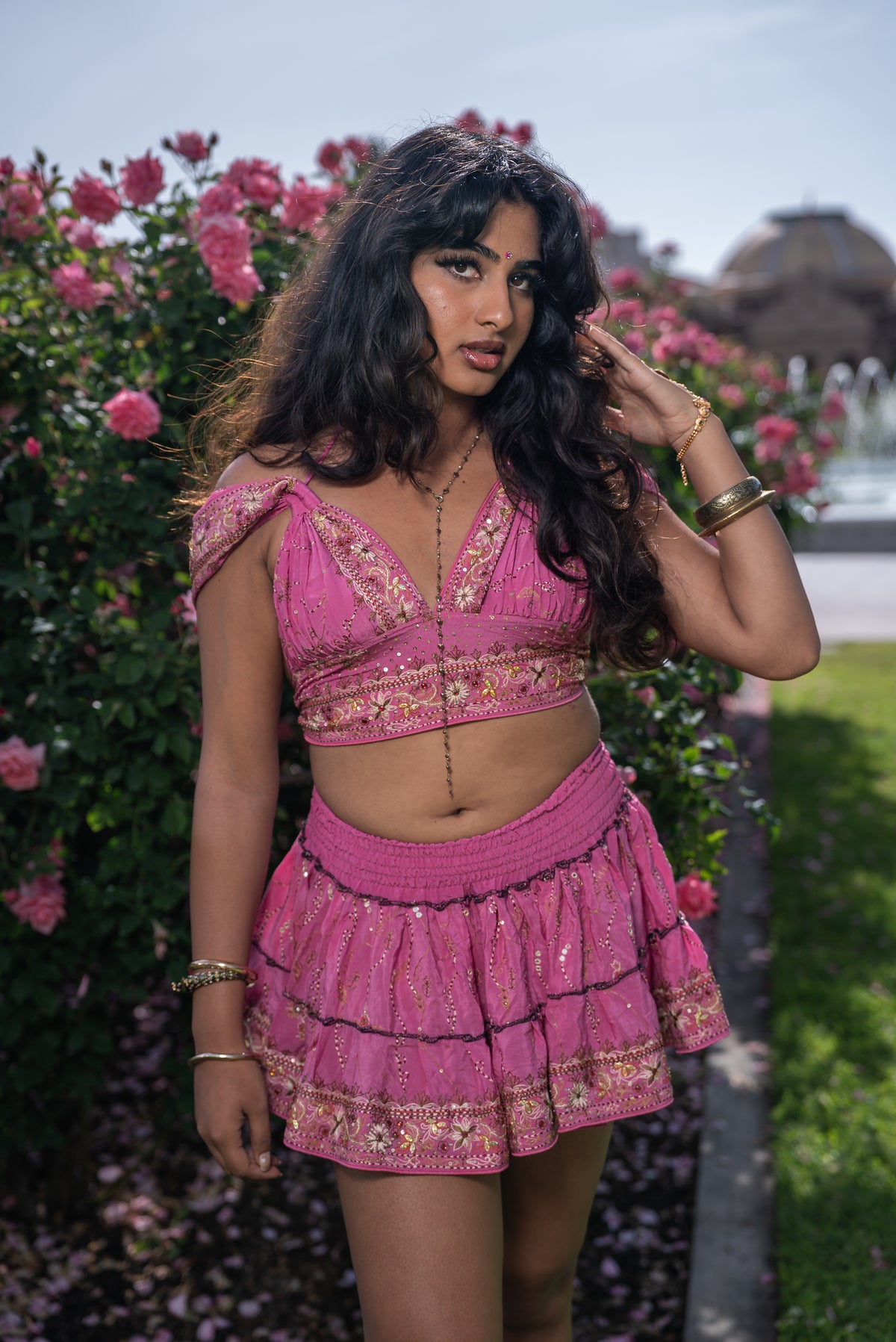 Bohemian Aurora Mini Gehr Skirt Set