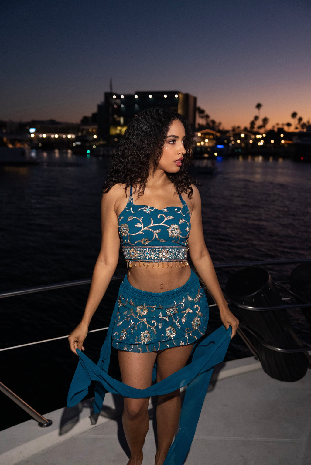 Blue Lotus Shakti Mini Skirt Set