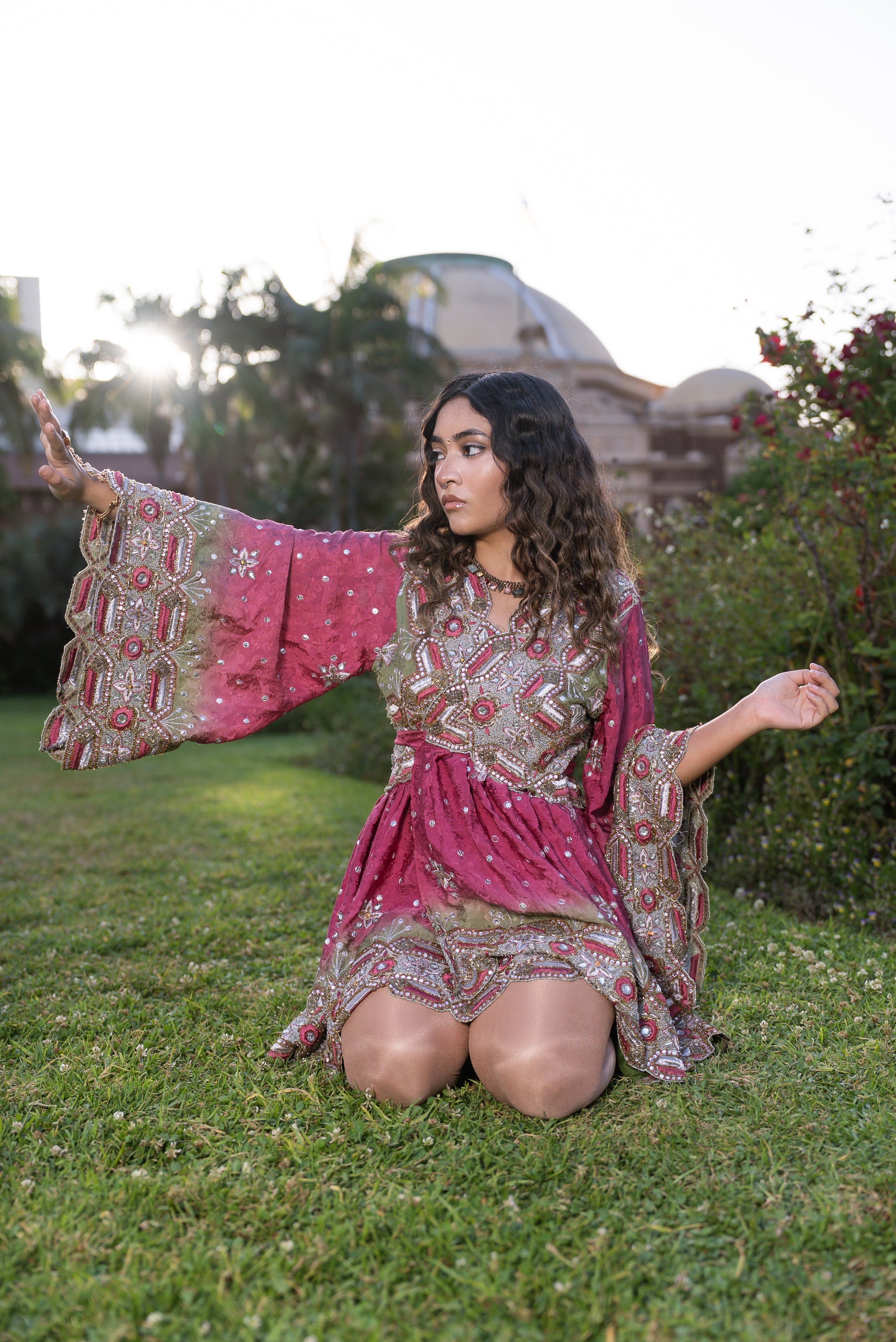 Rose Kulfi Babydoll Dress