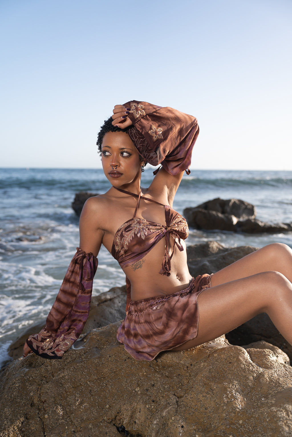 Desert Rose Pixie Lotus Mini Skirt Set