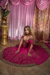 Pink Lotus Bollywood Set