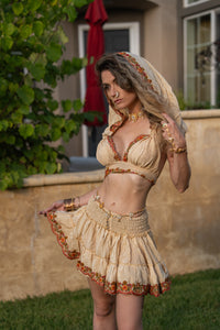Sahara Rose Micro Mini Skirt Set
