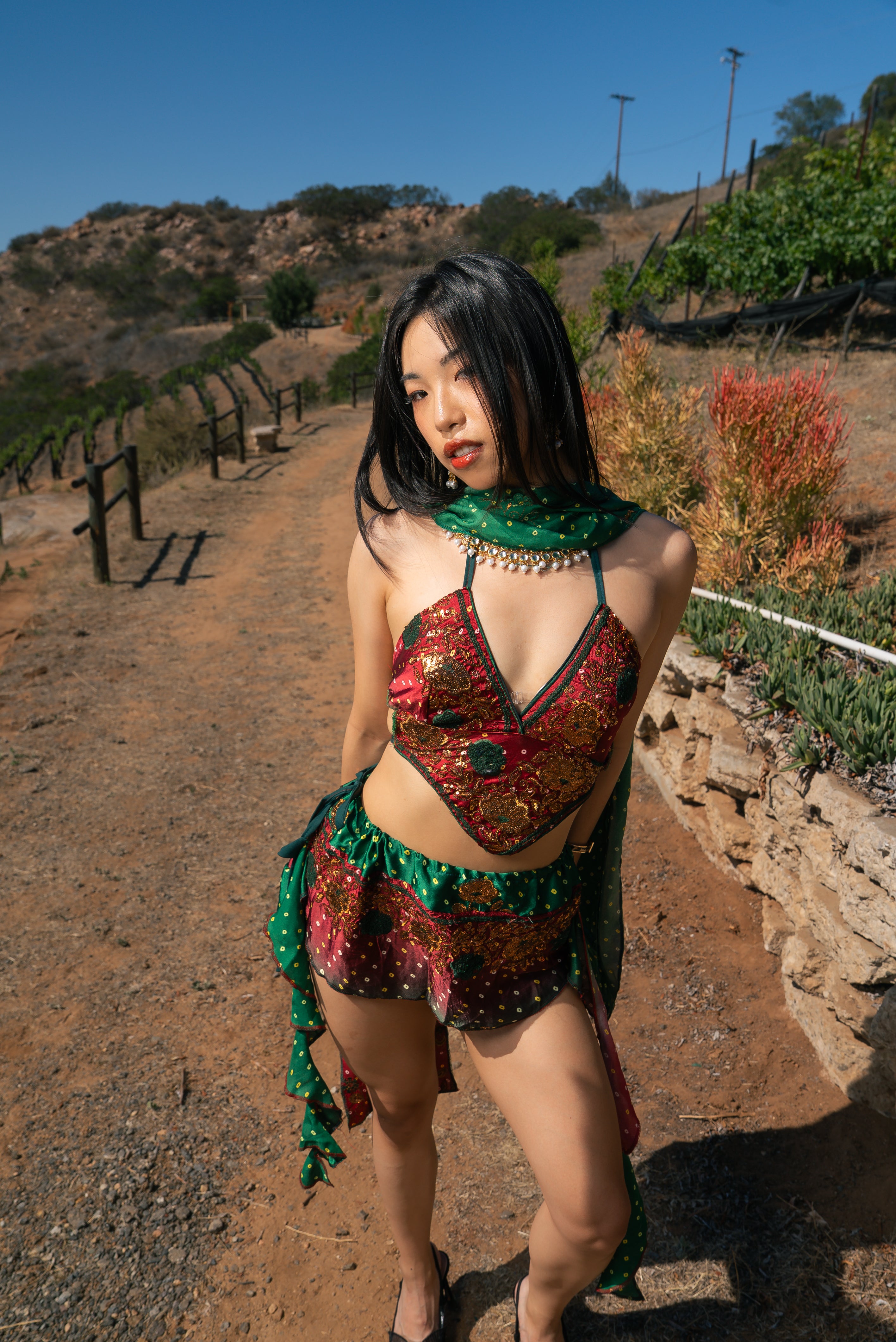 Royal Rose Dream Mini Skirt Set