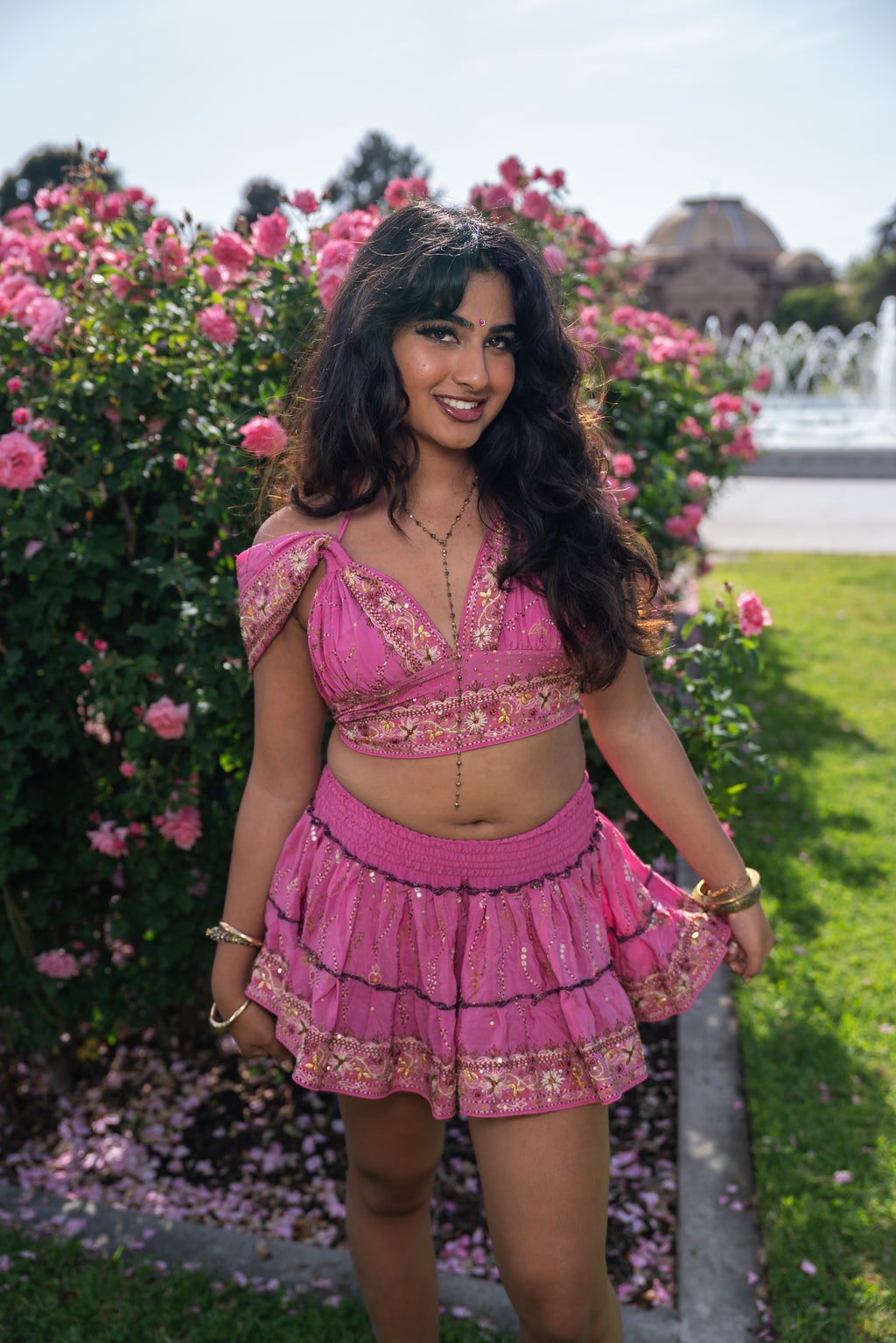 Bohemian Aurora Mini Gehr Skirt Set