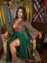 Load image into Gallery viewer, Emerald Divinity Anarkali Jacket Dress
