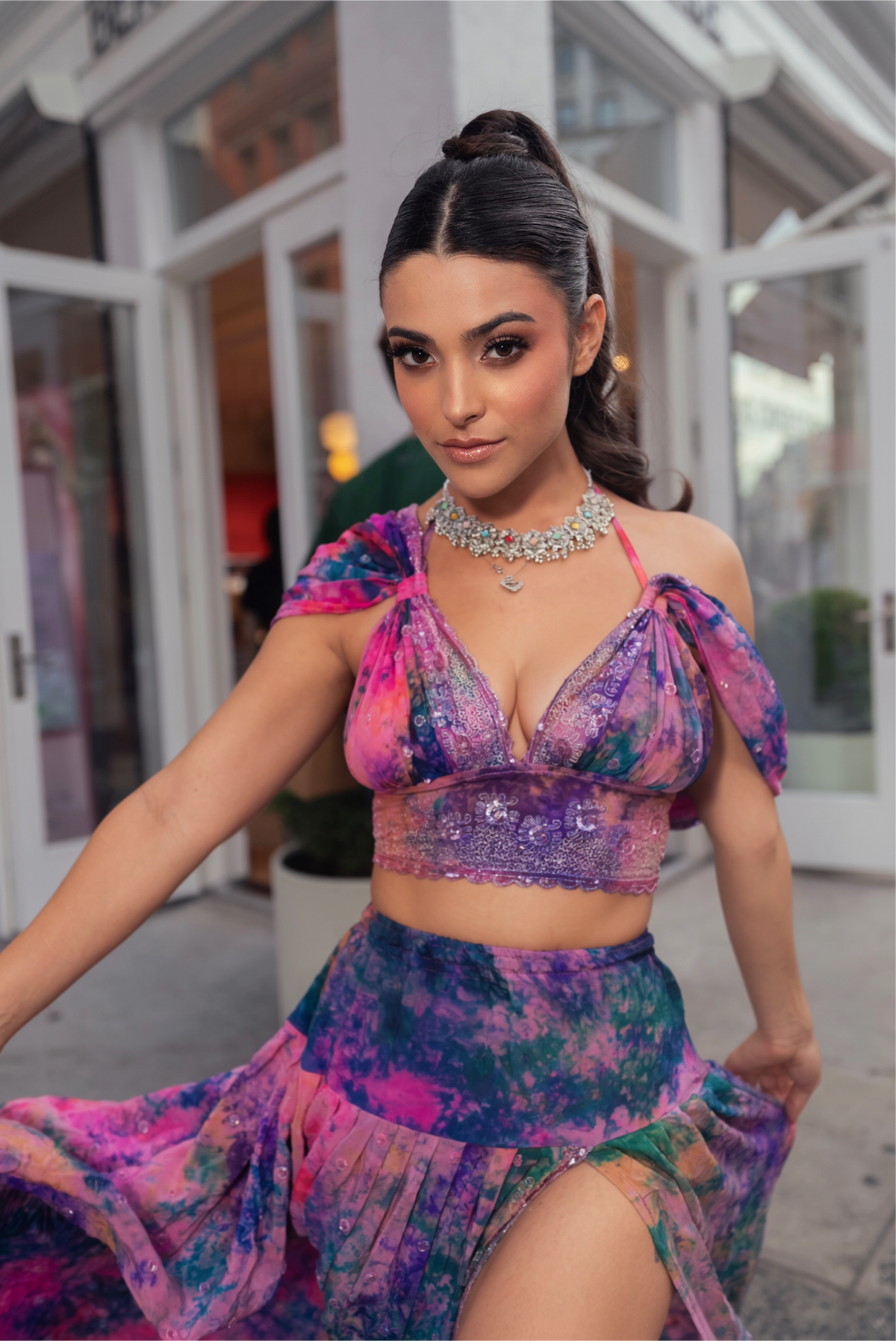 Violet Moonflower Goddess Set