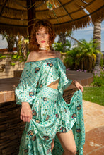 Load image into Gallery viewer, Baby Blue Bandhani Bollywood Set
