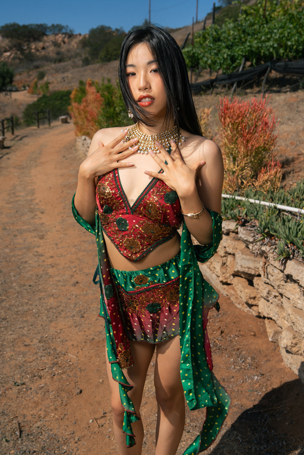 Royal Rose Dream Mini Skirt Set