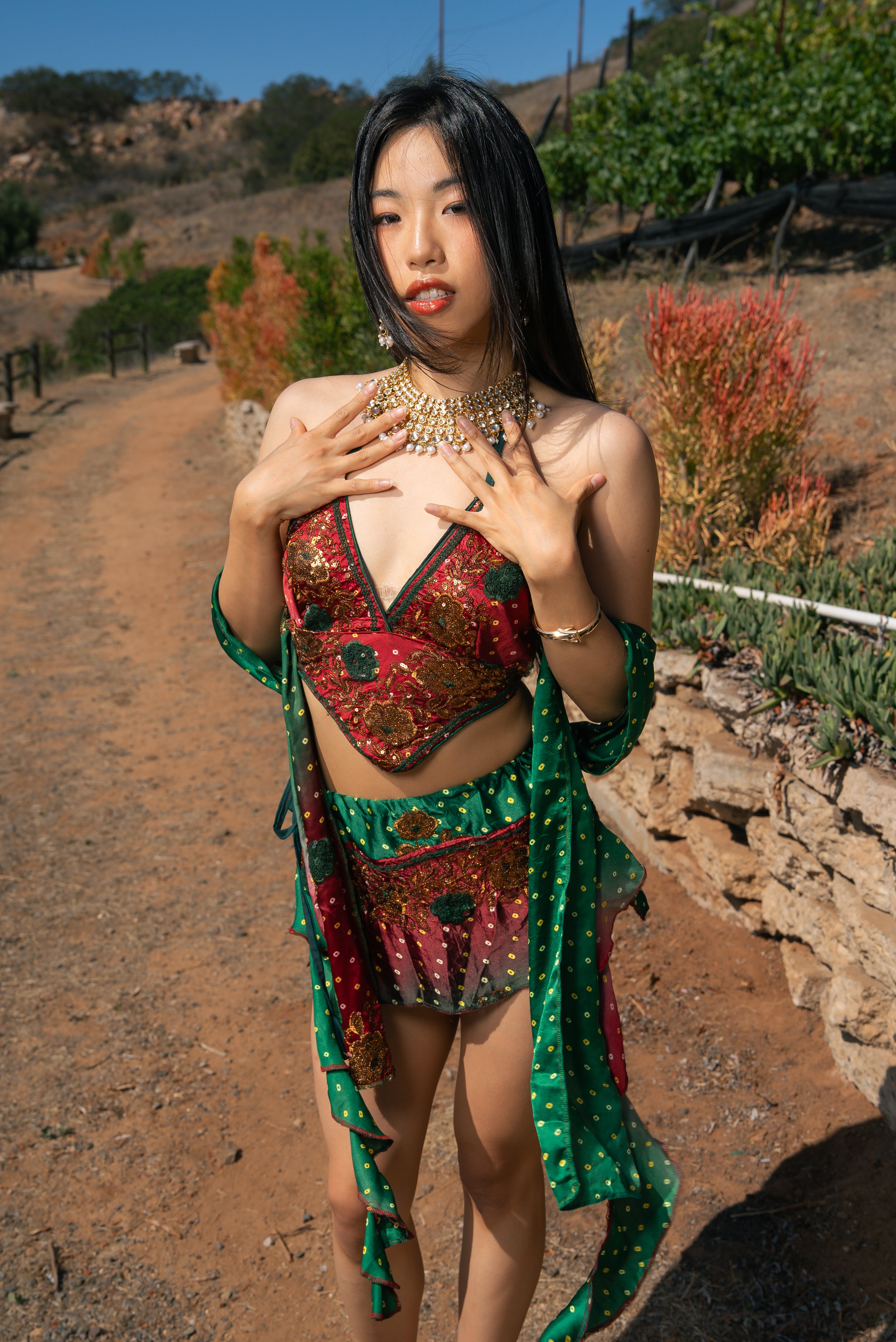 Royal Rose Dream Mini Skirt Set