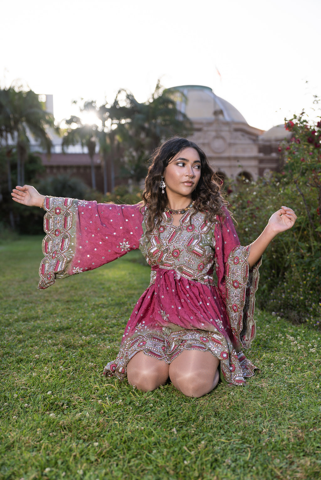 Rose Kulfi Babydoll Dress