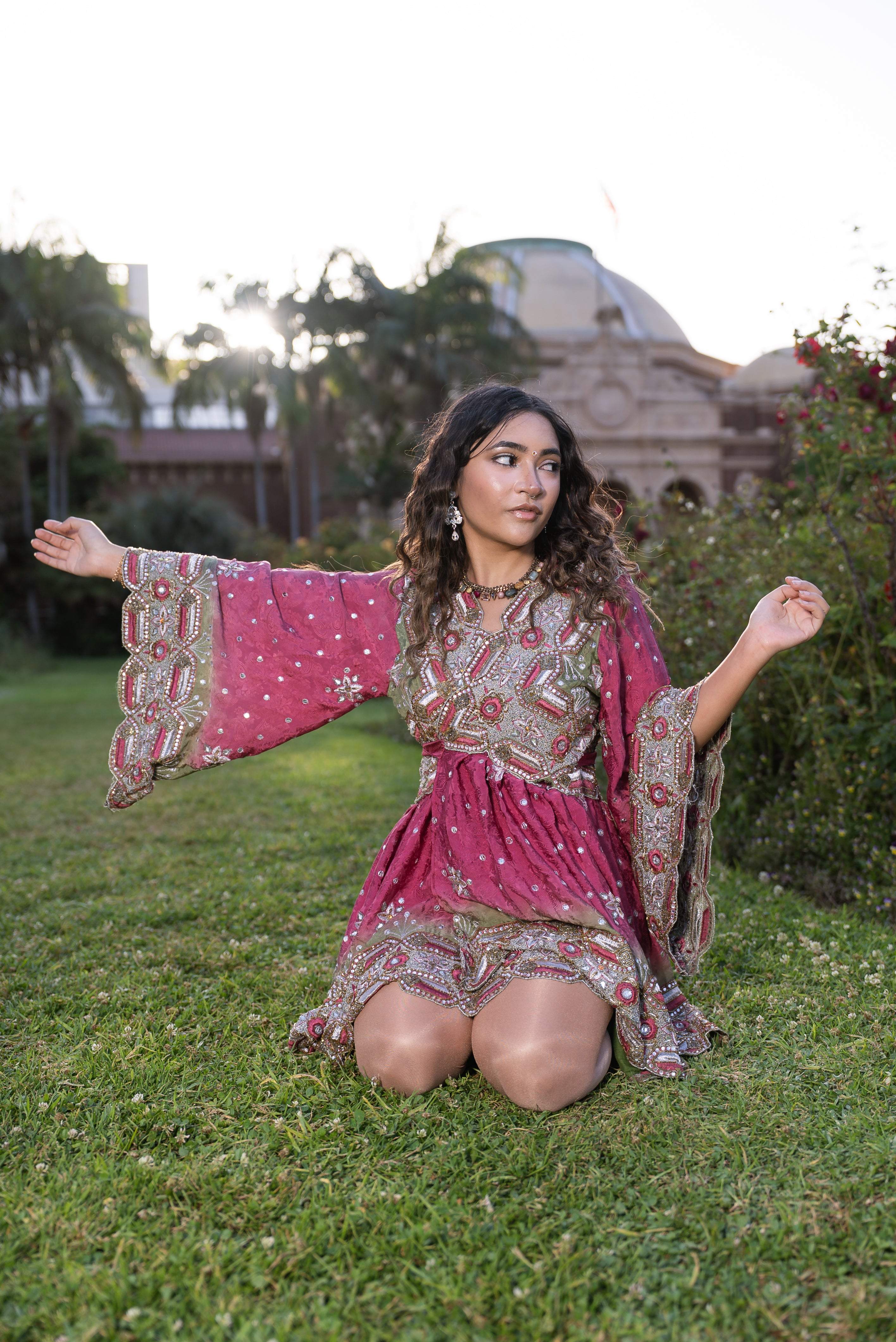 Rose Kulfi Babydoll Dress