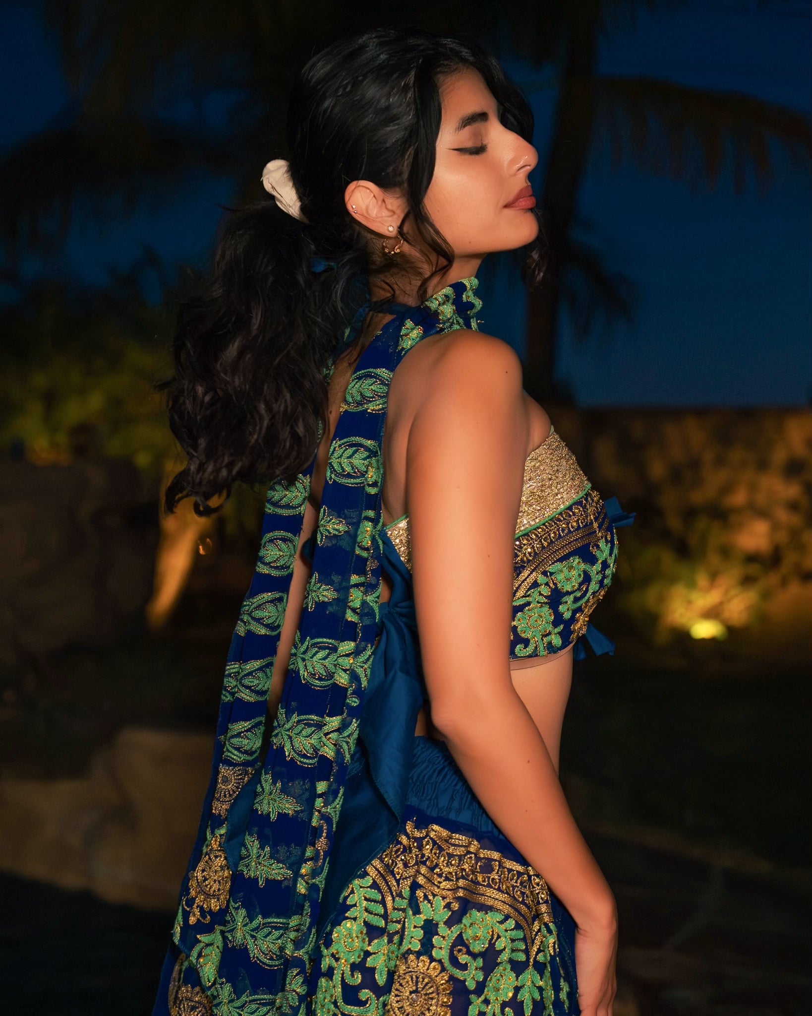 Mystic fairy lotus mini skirt set