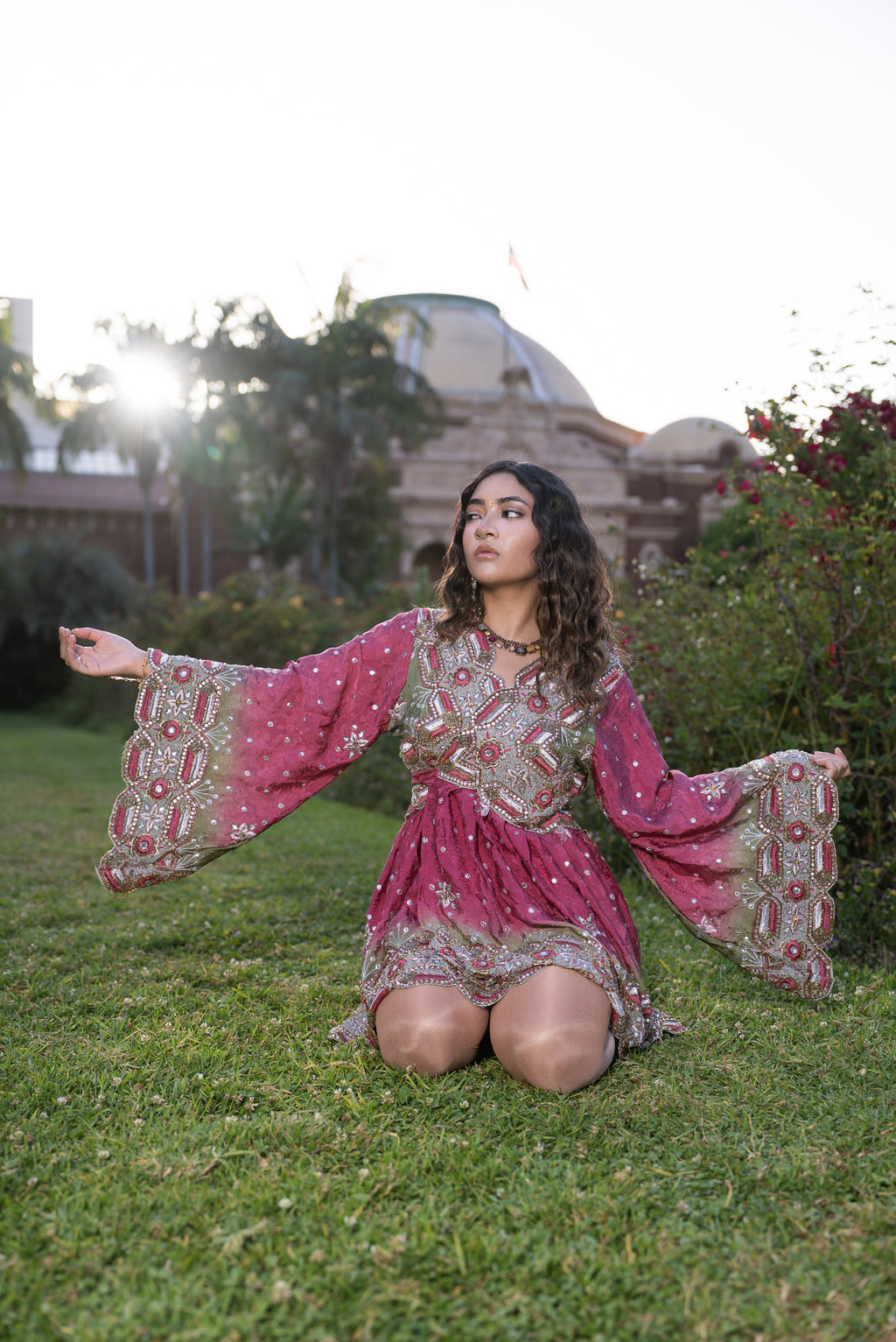 Rose Kulfi Babydoll Dress