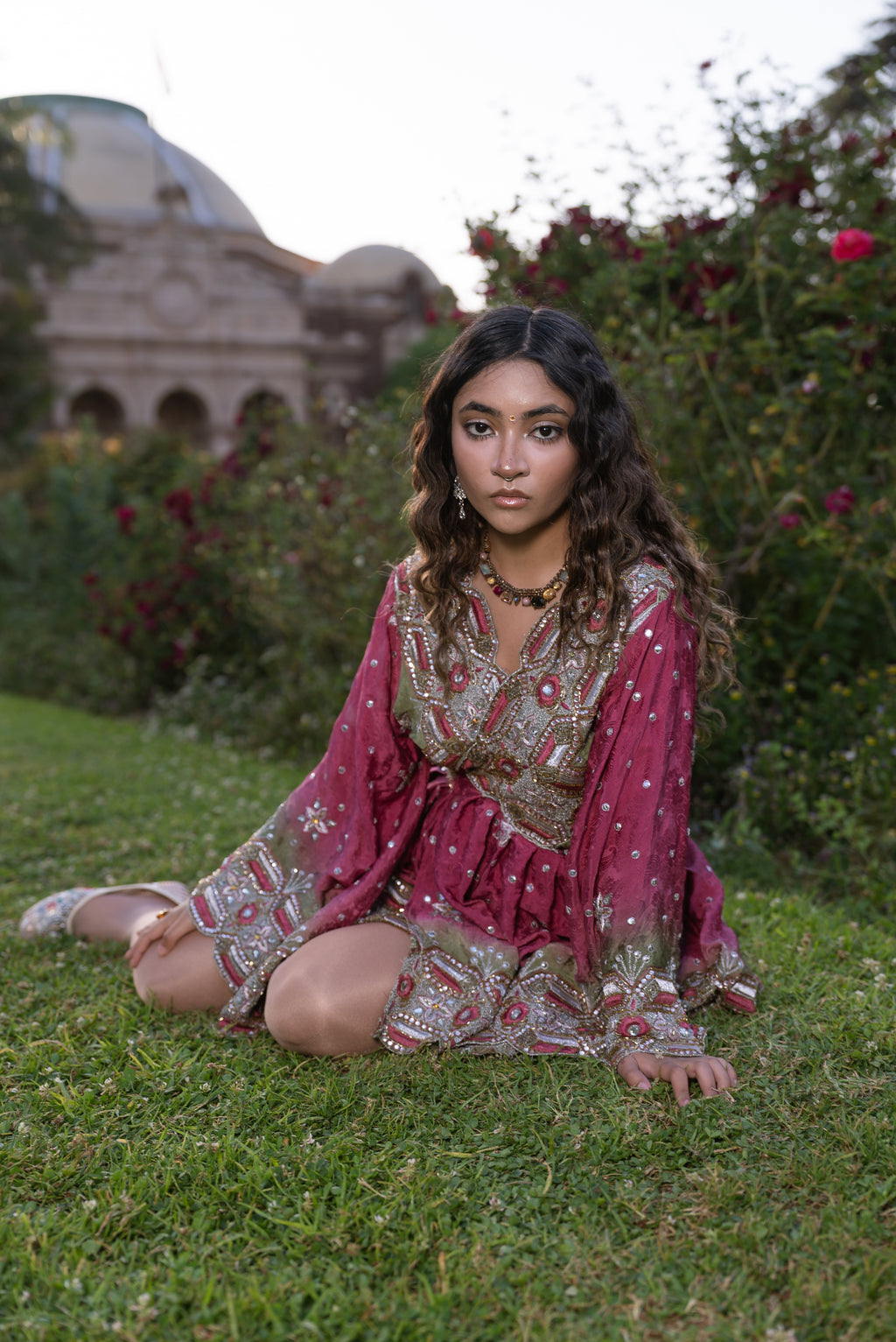 Rose Kulfi Babydoll Dress