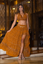 Load image into Gallery viewer, Gold Lotus Bollywood Set
