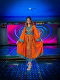 Divine Sun Goddess Anarkali Jacket Dress