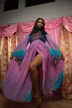 Load image into Gallery viewer, Lavender Dreams Anarkali Kimono Dress

