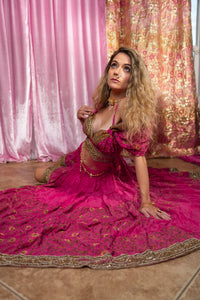 Pink Lotus Bollywood Set