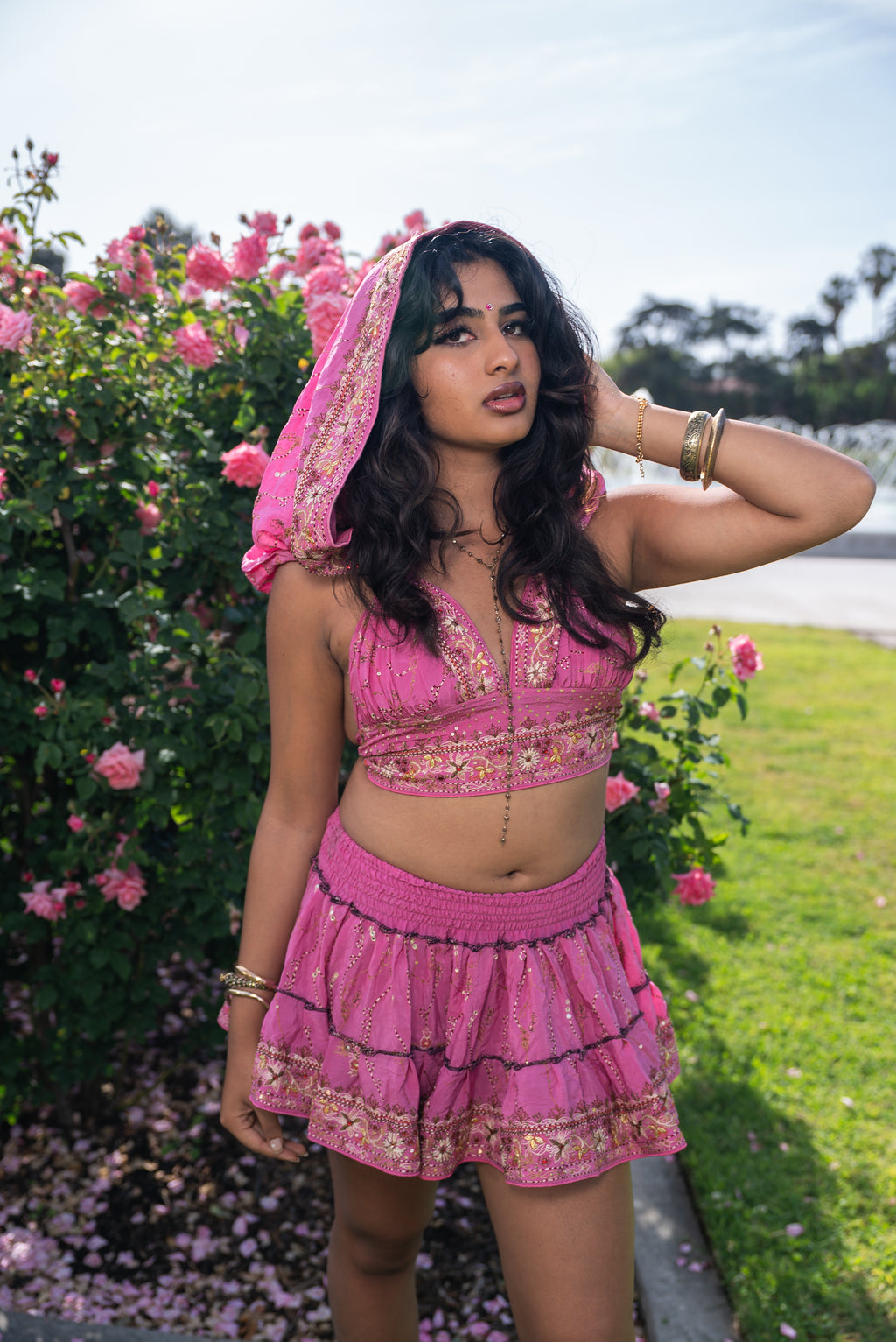 Bohemian Aurora Mini Gehr Skirt Set