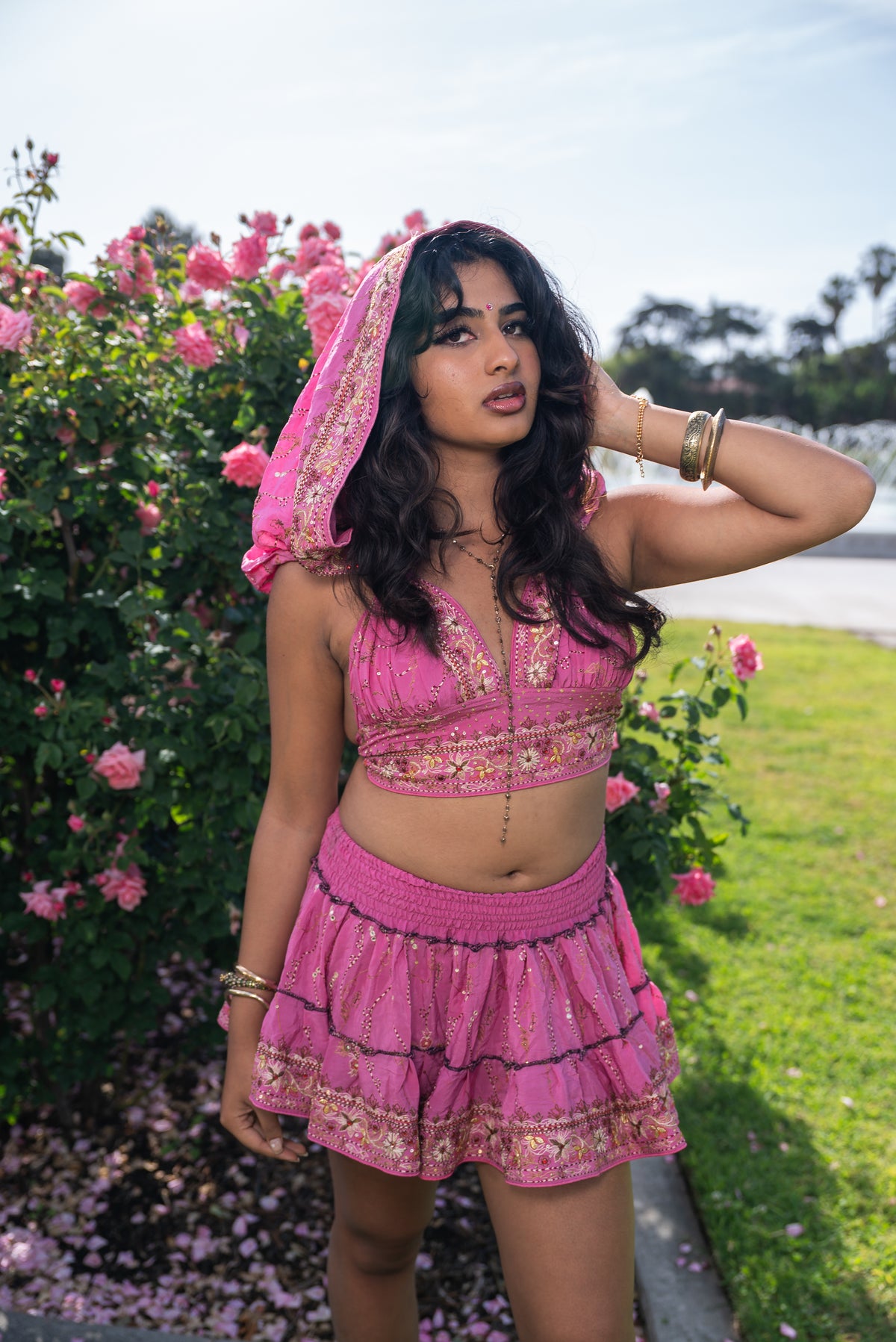 Bohemian Aurora Mini Gehr Skirt Set