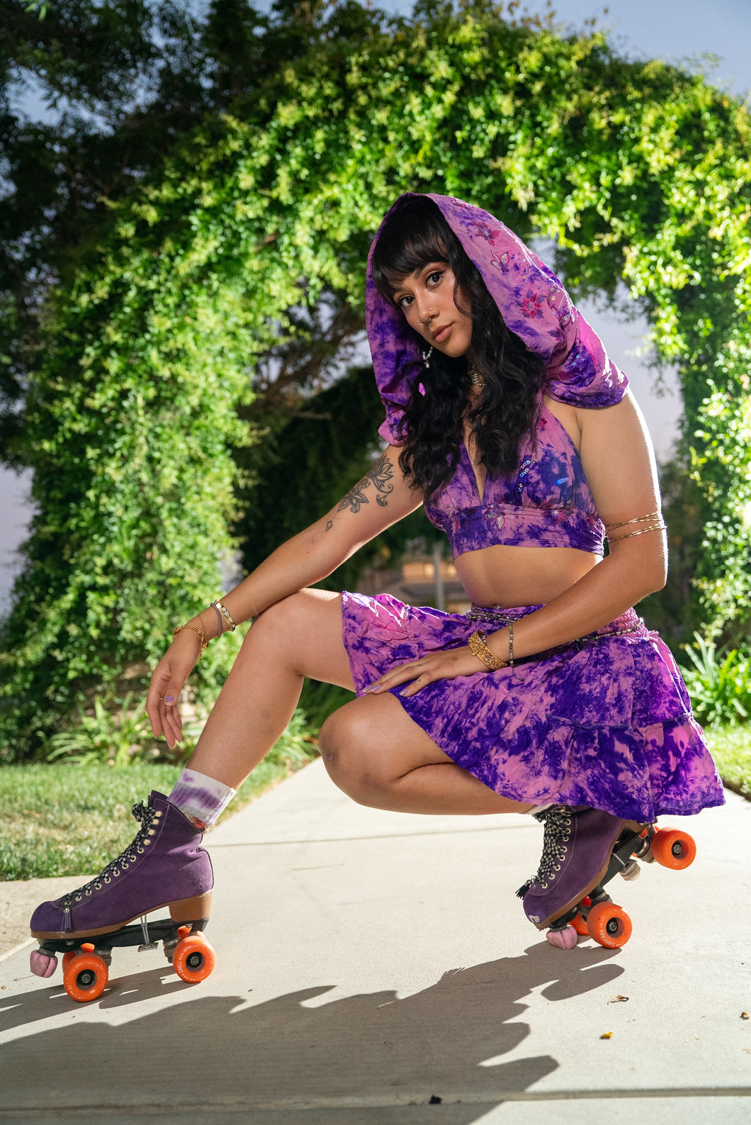 Lilac lover Mini Skirt Set