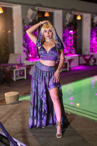 Purple Kaleidoscope Bollywood Set