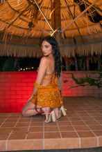 Load image into Gallery viewer, Saffron sundari ruffle mini skirt set
