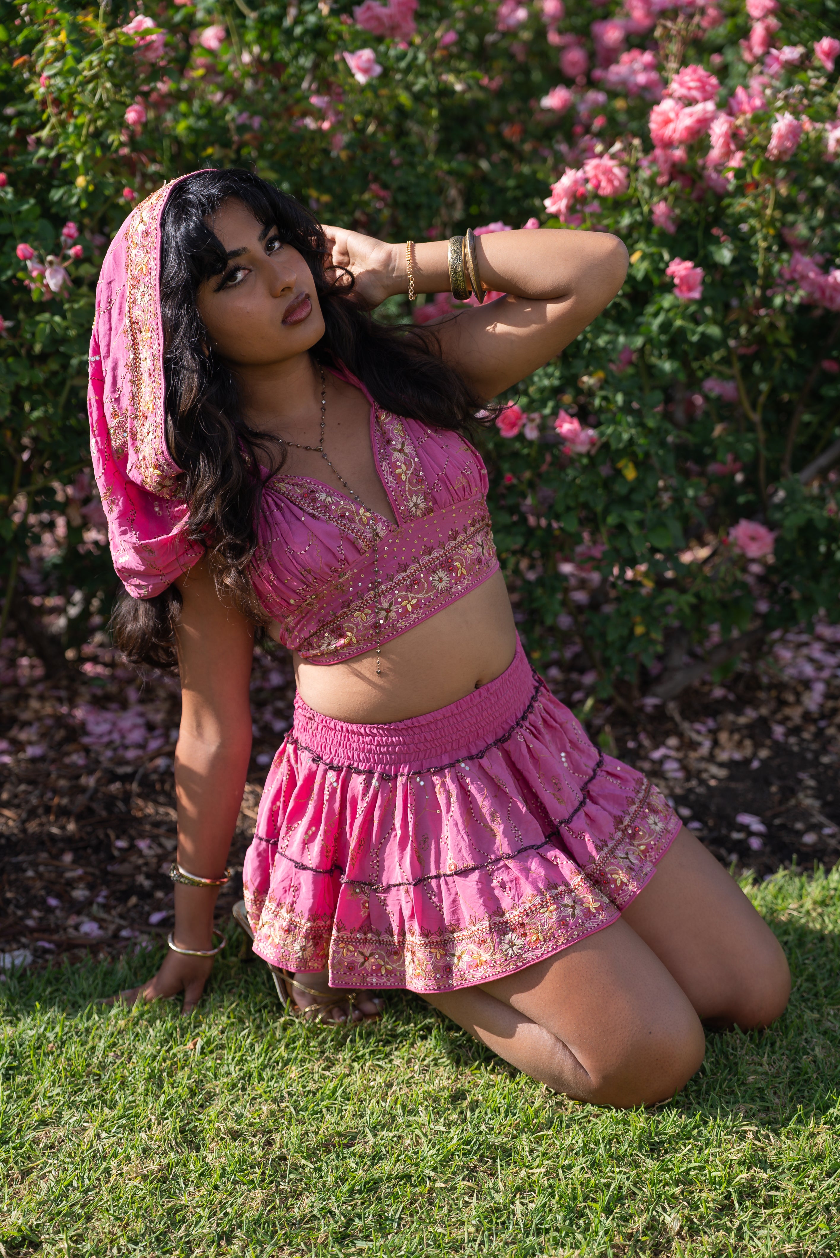 Bohemian Aurora Mini Gehr Skirt Set