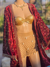 Load image into Gallery viewer, Ruby Excellence Velvet Kimono
