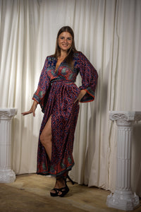 Bohemian Peacock Anarkali Dress