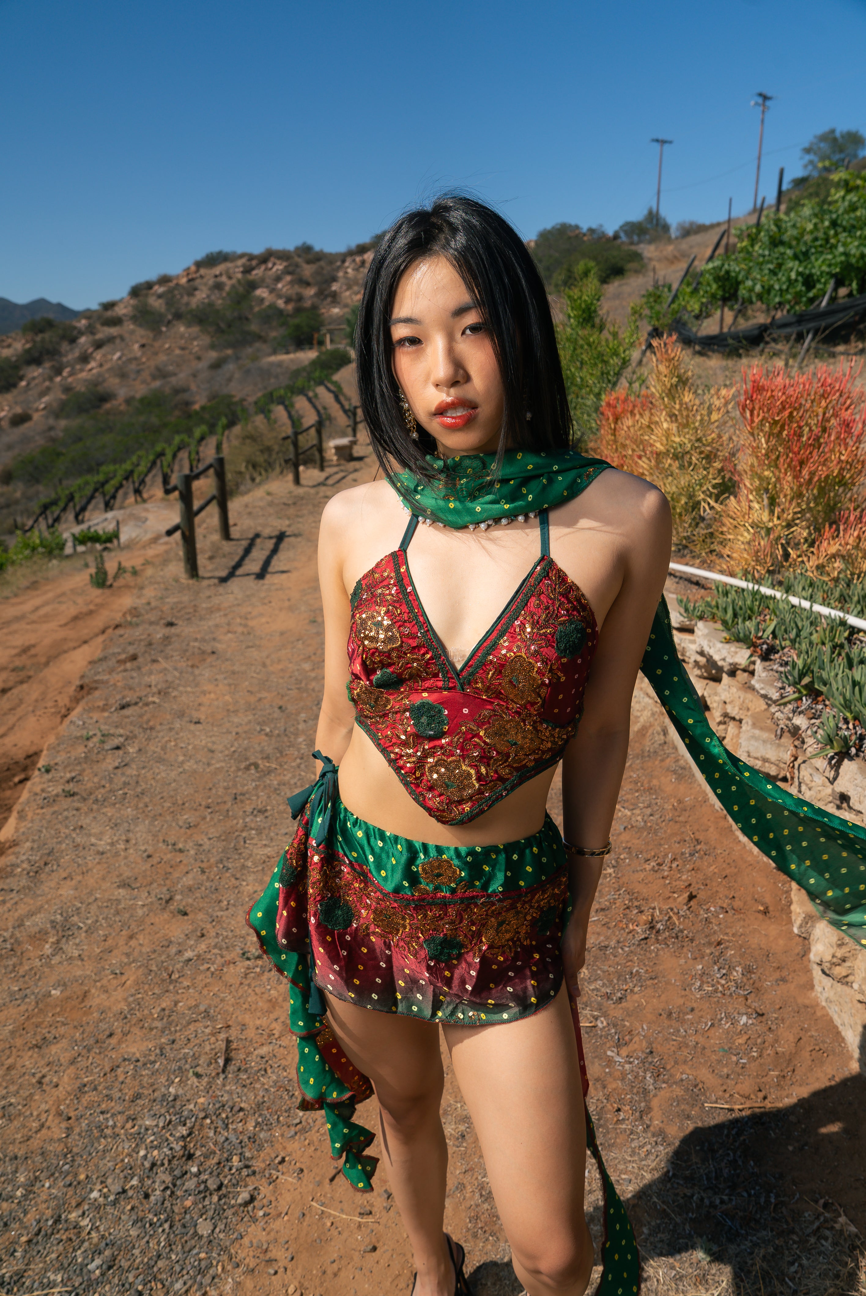 Royal Rose Dream Mini Skirt Set