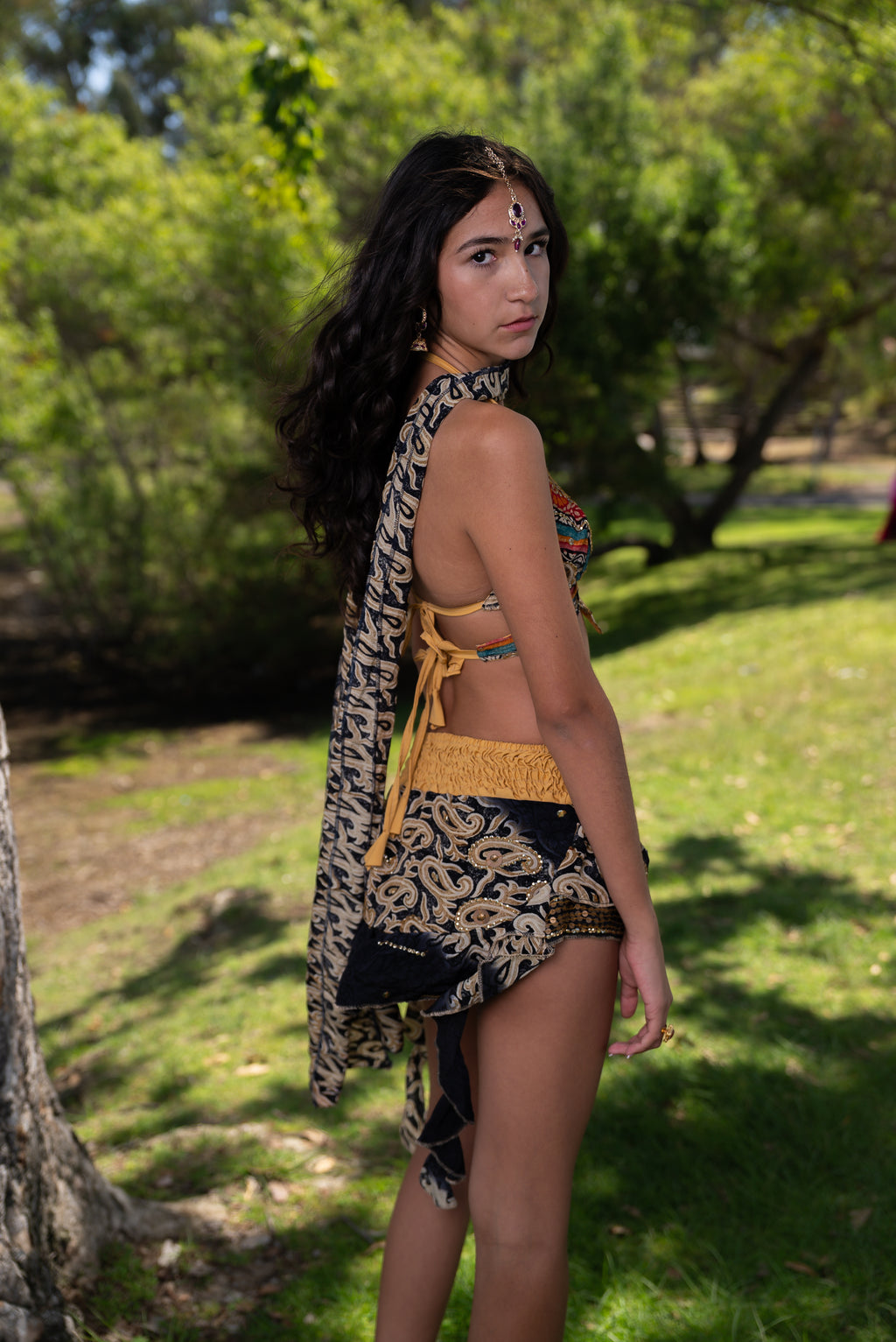 Bohemian rainbow Shakti set