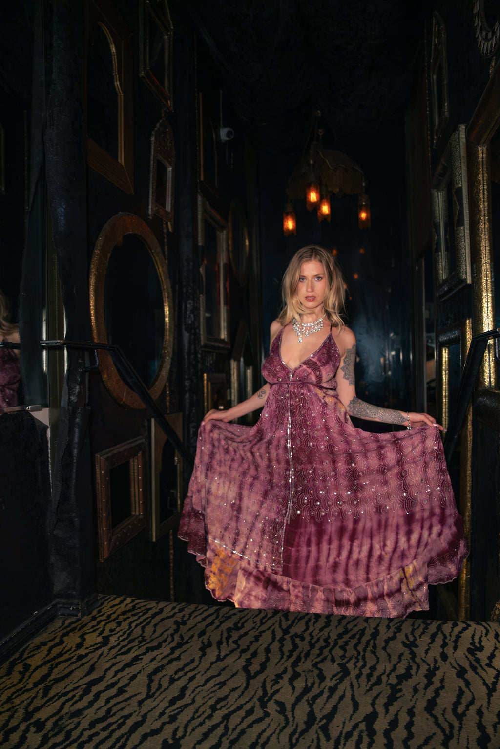 Violet frequencies magic dress