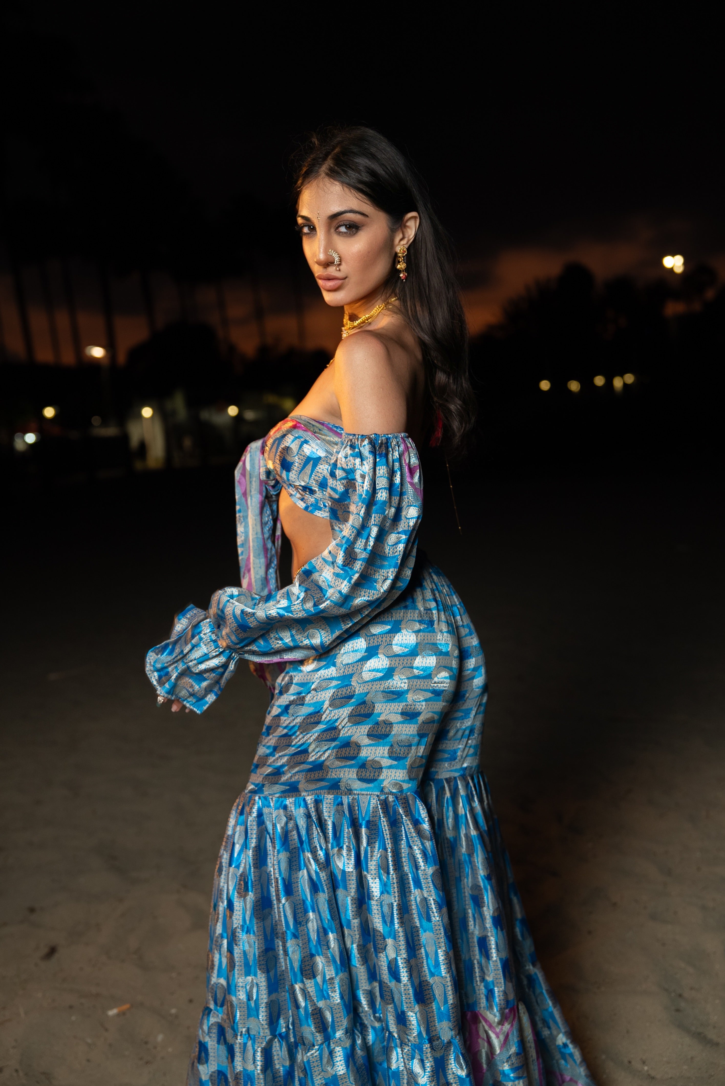 Mermaid princess sharara pants set