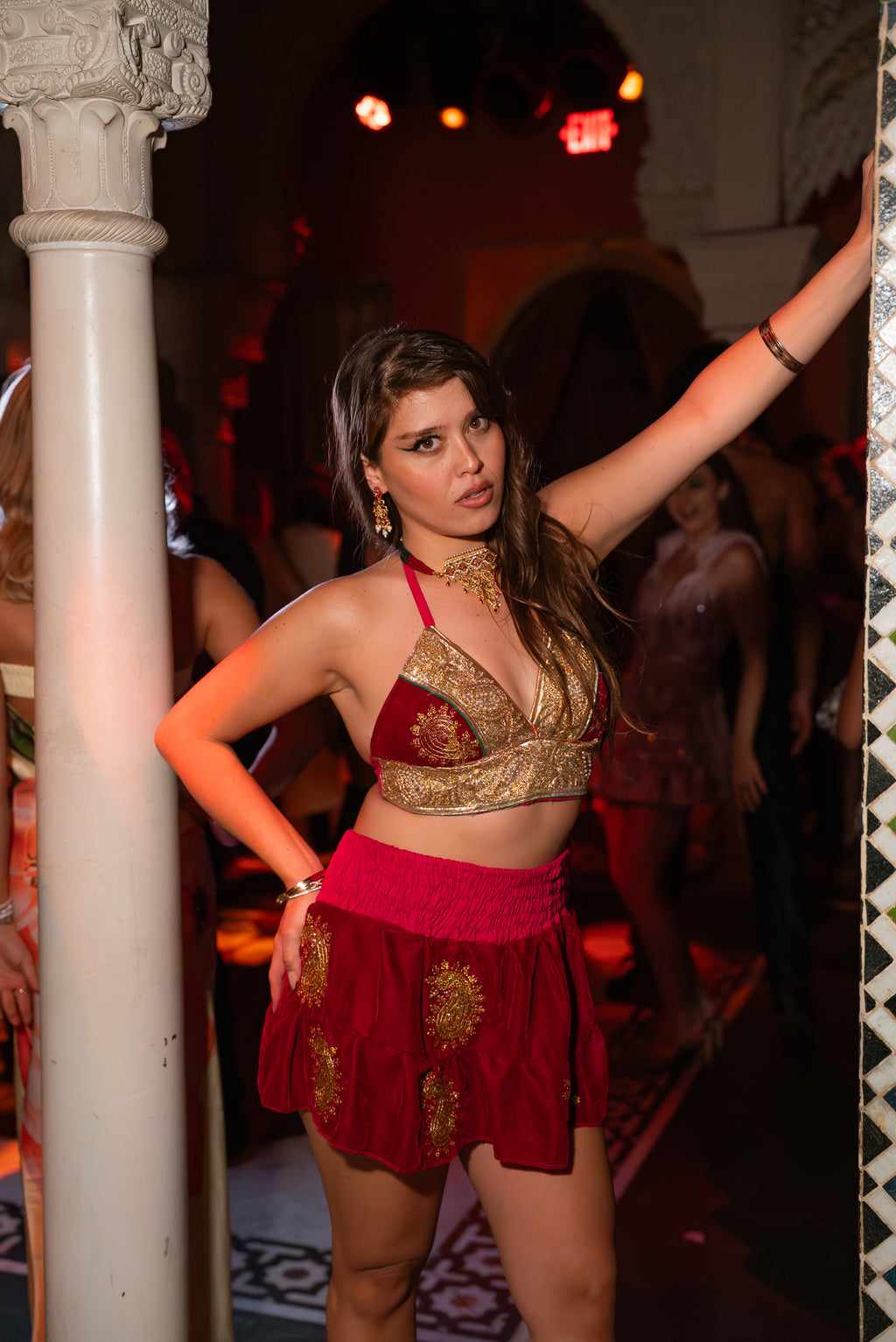 Golden Ruby Mini Gehr Skirt Set