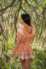 Load image into Gallery viewer, Diamond peaches mini skirt set
