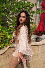 Load image into Gallery viewer, white lotus wrap top
