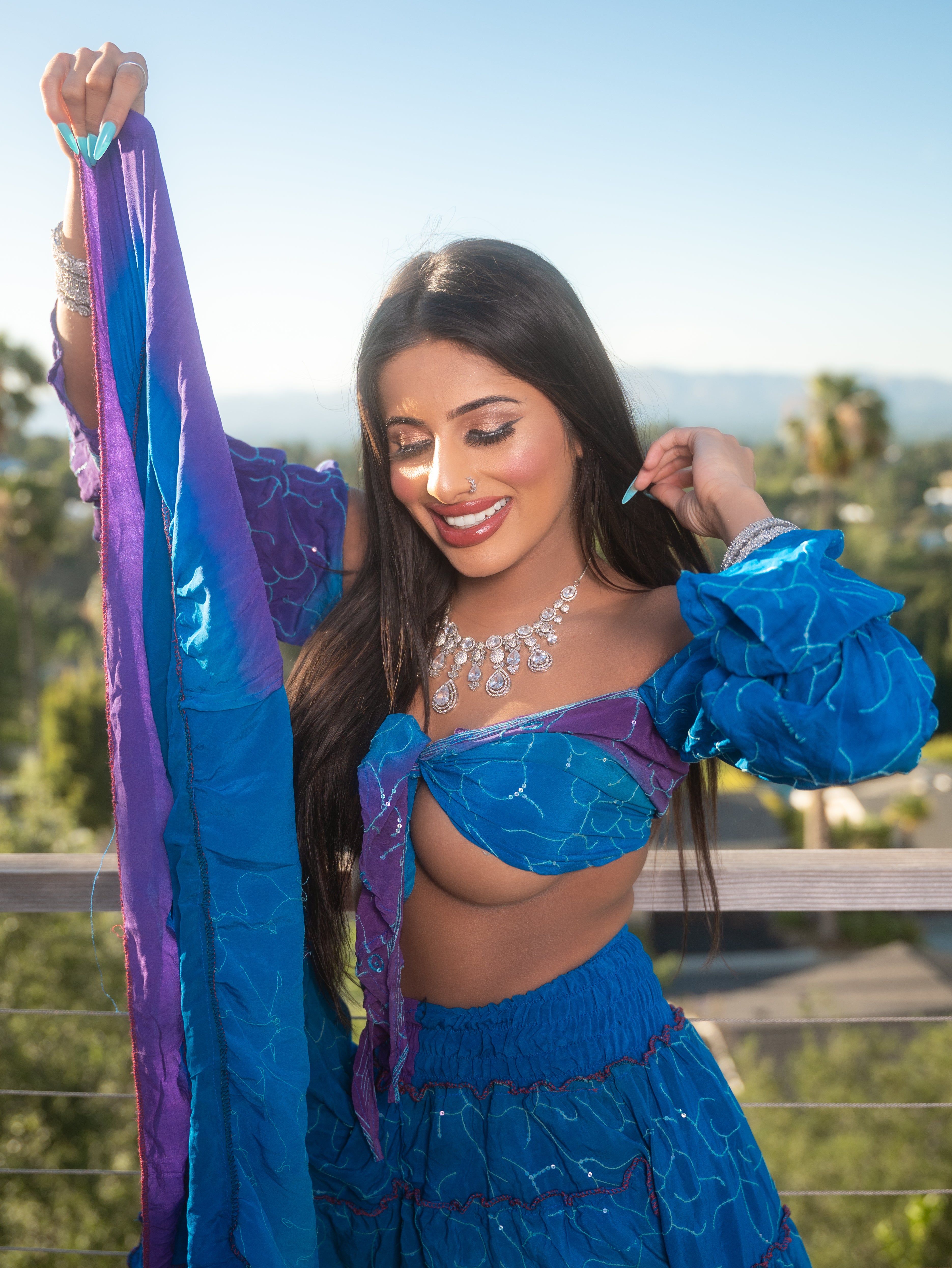 Blue Lotus Bollywood Set