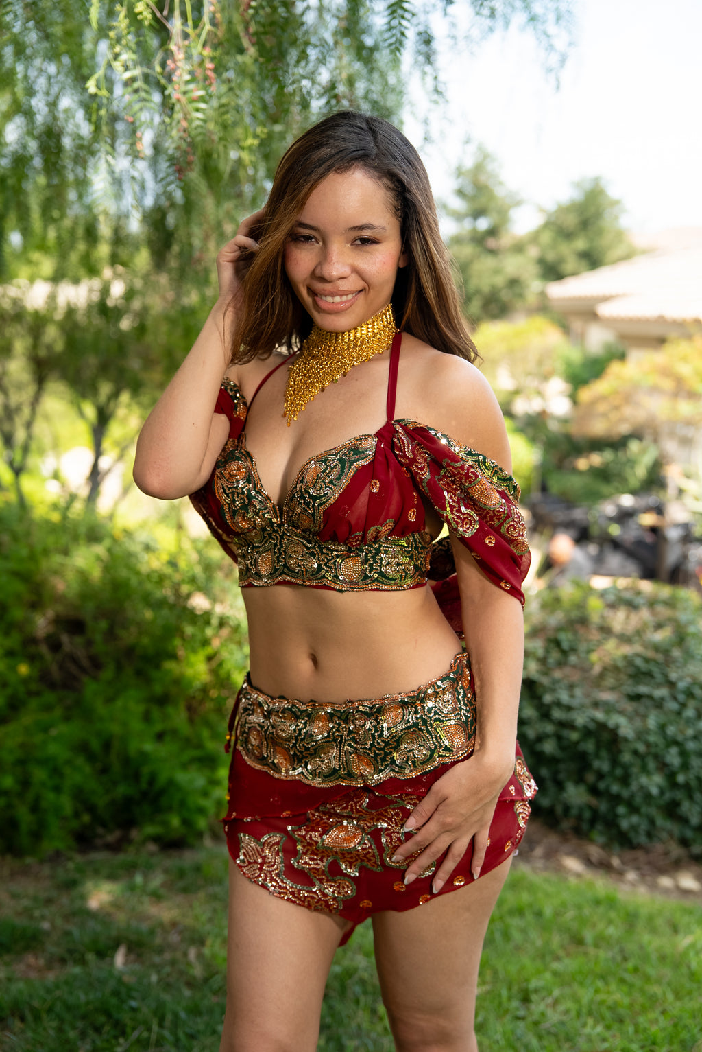 Midnight maroon fairy set