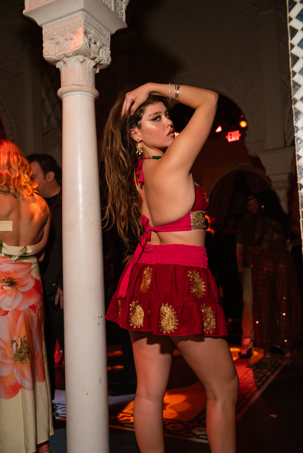 Golden Ruby Mini Gehr Skirt Set