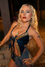Load image into Gallery viewer, Midnight Blue Pixie Top
