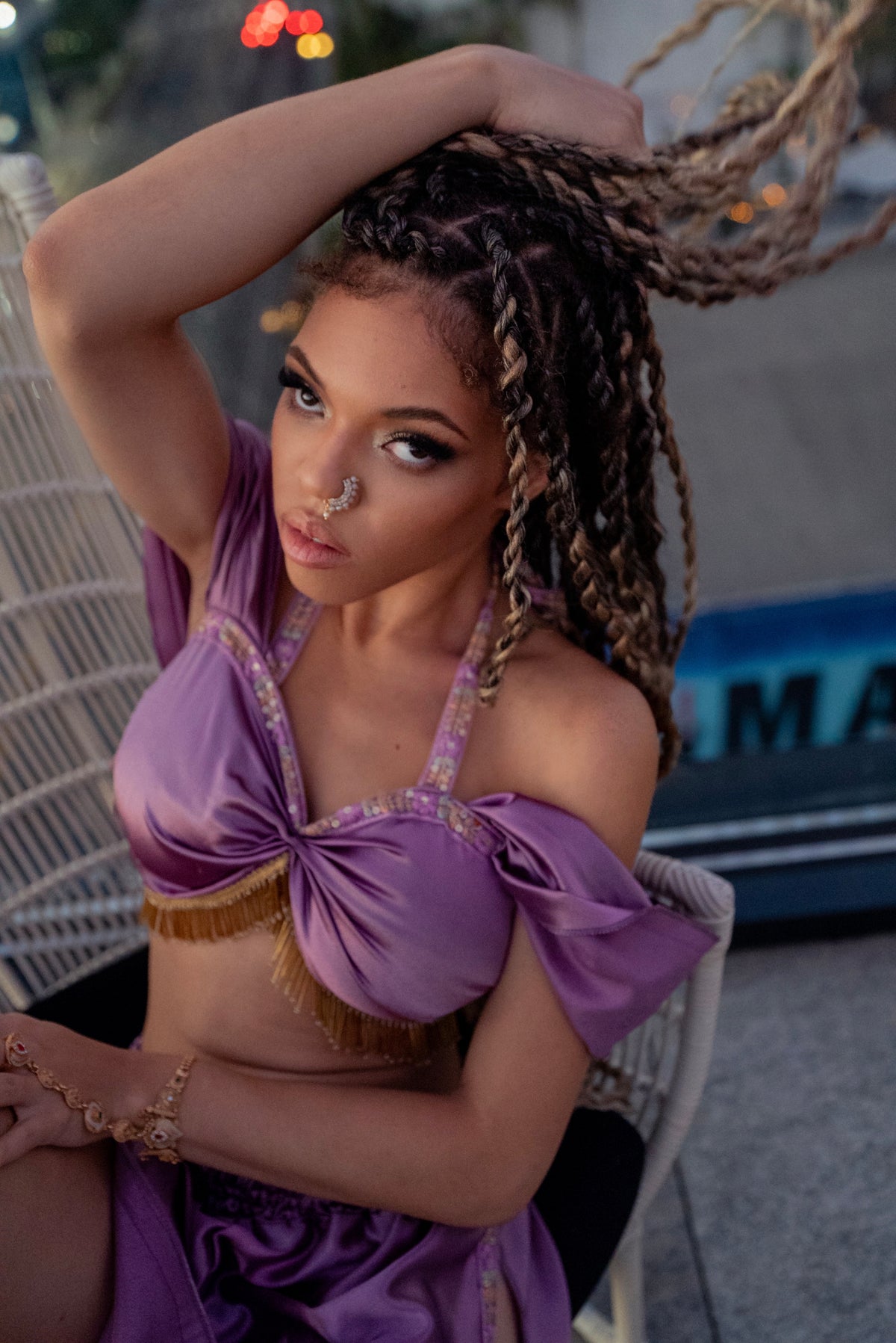 Lilac Silk Jasmine Set